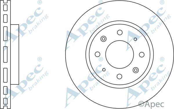 APEC BRAKING stabdžių diskas DSK2319